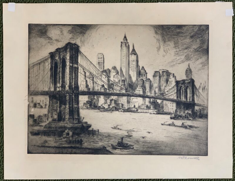 A view of the Brooklyn Bridge