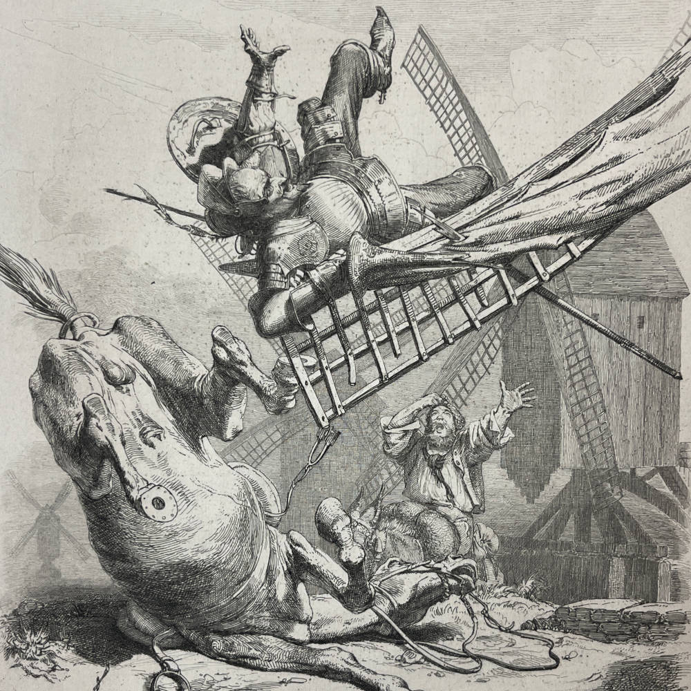 Don Quixote’s Battle with the Windmills